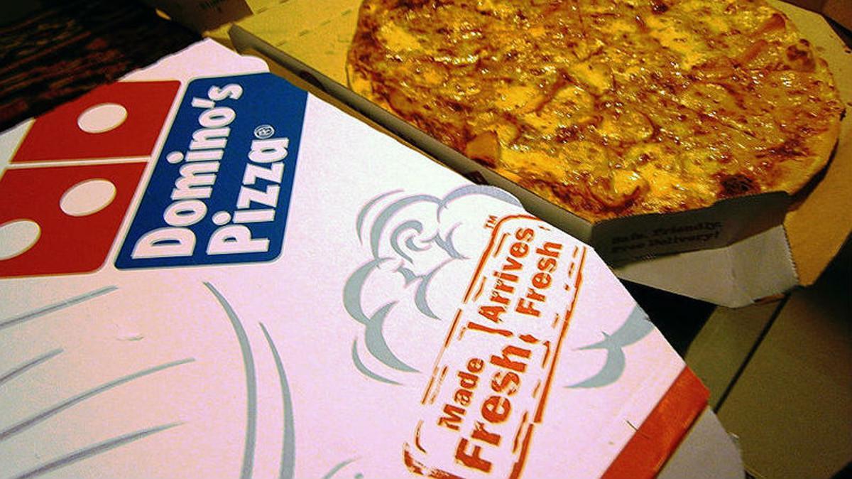 Una pizza de Domino’s.