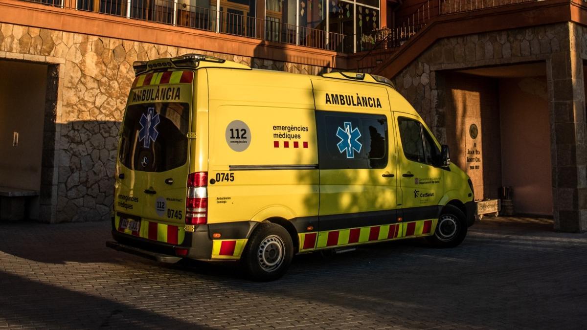 Ambulancia del Sistema d’Emergències Mèdiques en Barcelona.