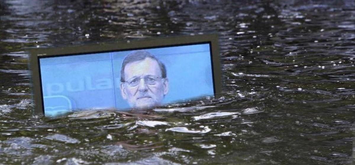 Un ’meme’ alusivo a las comparecencias de Mariano Rajoy a través de televisión.