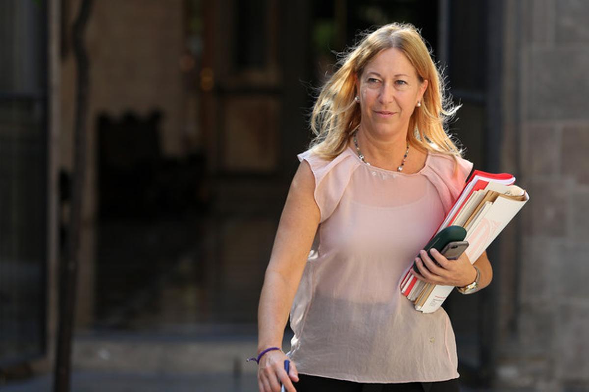 Neus Munté, en el Plau de la Generalitat. Neus Munté, en el Plau de la Generalitat.
