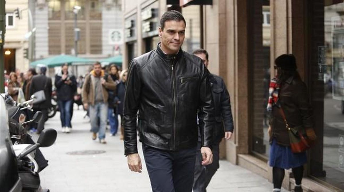 El secretario general del PSOE, Pedro Sánchez, este lunes en Madrid. El secretario general del PSOE, Pedro Sánchez, este lunes en Madrid.