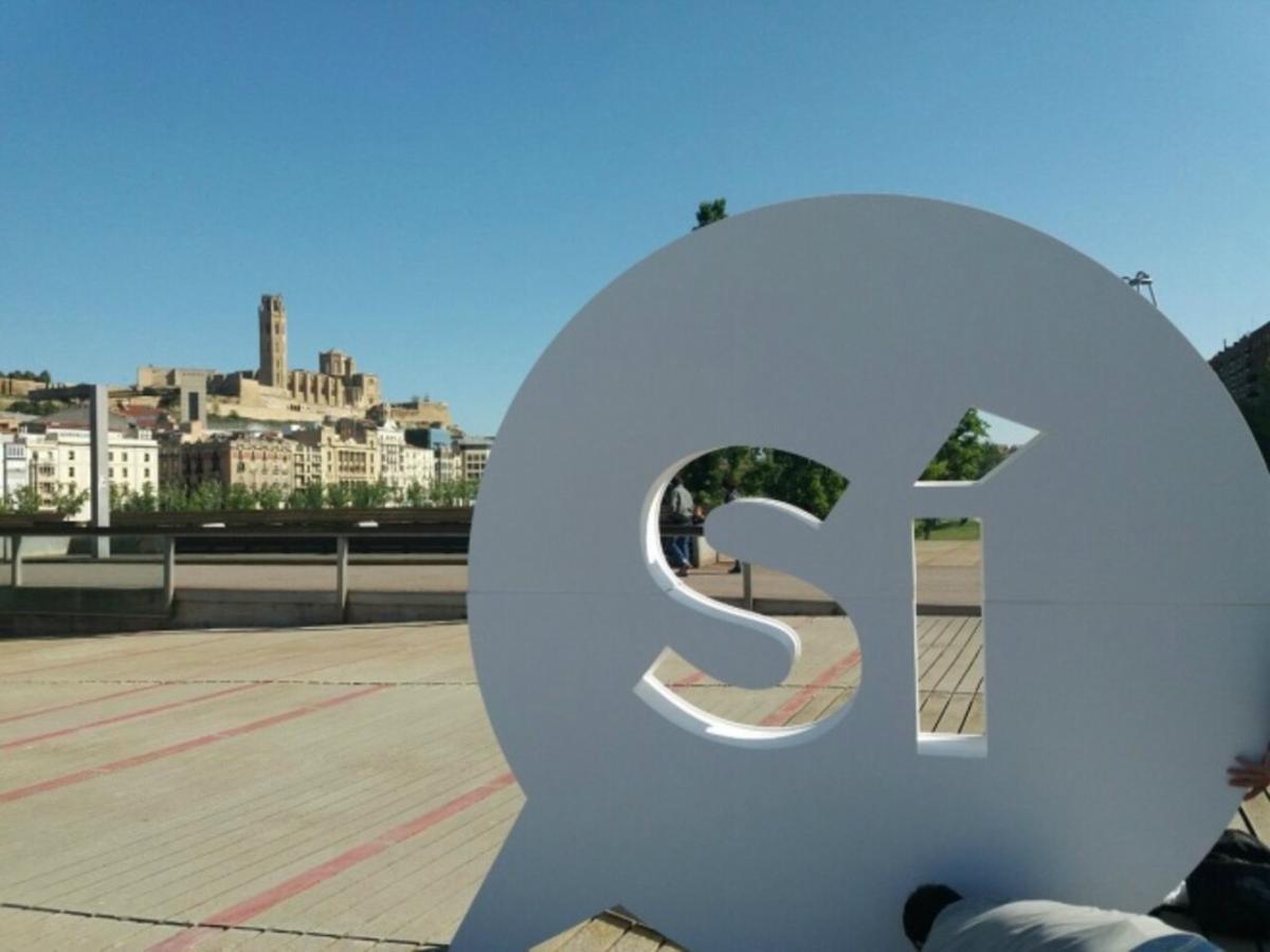 Sí gigante a favor de la independencia en Lleida