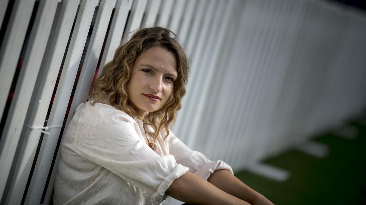 Léa Mysius, fotografiada este domingo en Sitges Léa Mysius, fotografiada este domingo en Sitges