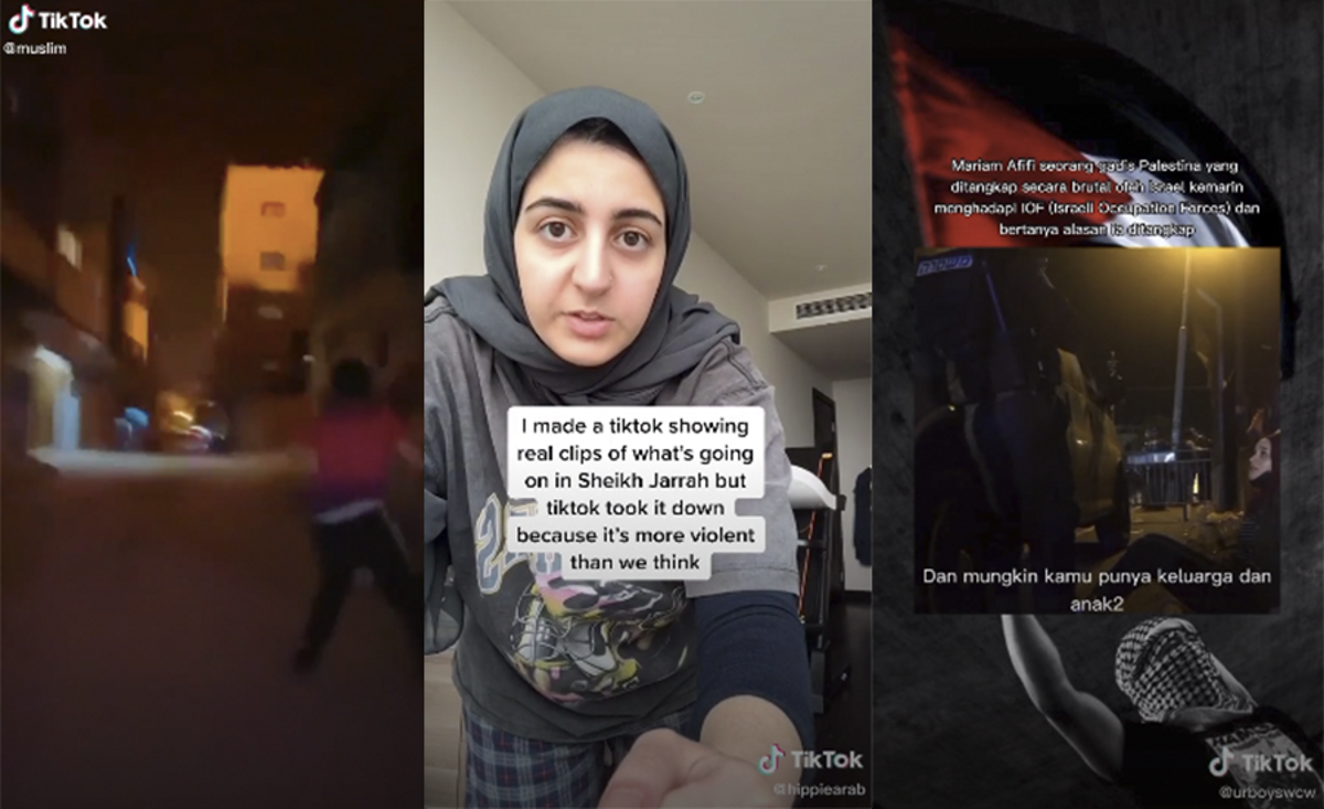 Distintas cuentas denuncian la represión de los palestinos en Israel Distintas cuentas denuncian la represión de los palestinos en Israel