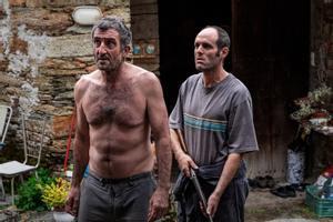 Los actores Luis Zahera y Diego Anido en ’As bestas’