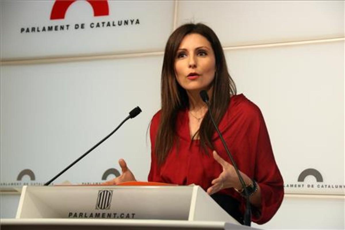 La senadora de Ciudadanos, Lorena Roldán.