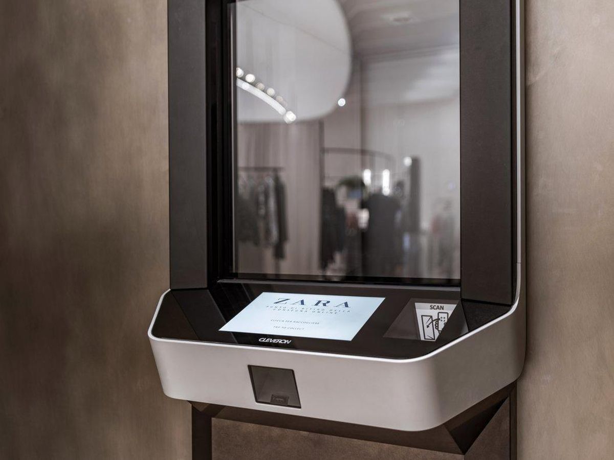Punto de venta automatizado de una tienda de Zara Punto de venta automatizado de una tienda de Zara