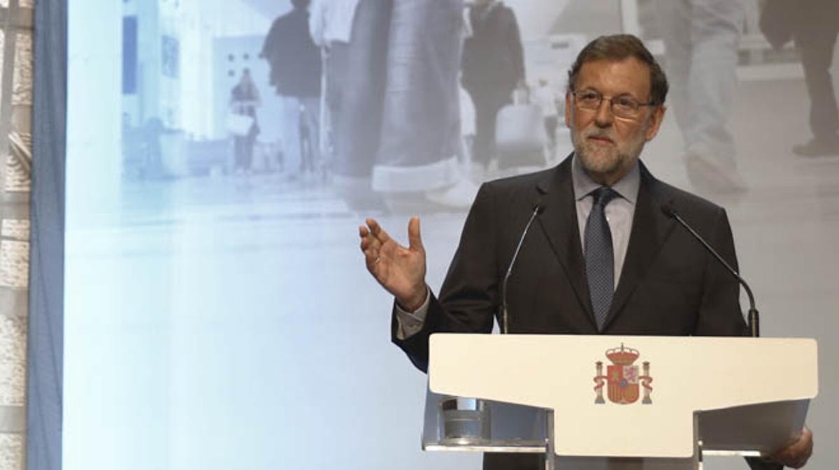 Rajoy a Barcelona: Els demano i els ofereixo un diàleg assenyat pel bé comú dels catalans.