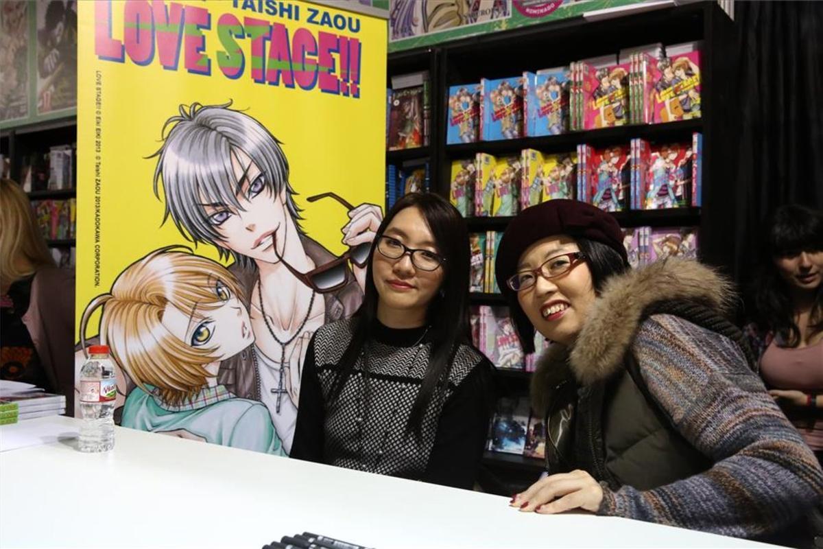 Eiki Eiki (izquierda) y Taishi Zaou en el Salón del Manga de Barcelona. Eiki Eiki (izquierda) y Taishi Zaou en el Salón del Manga de Barcelona.