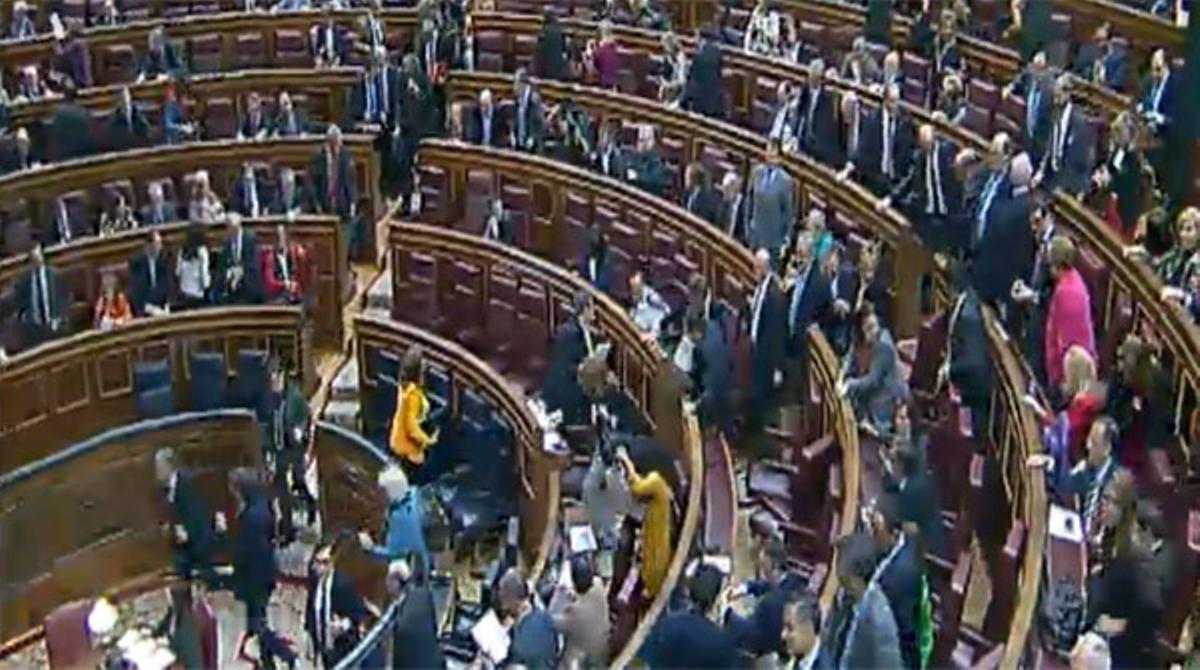 Última votación de la sesión del 31 de octubre del Congreso de los Diputados. ATLAS