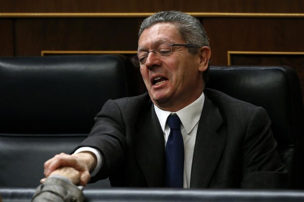 Alberto Ruiz-Gallardón, en su etapa como ministro de Justicia de Rajoy.