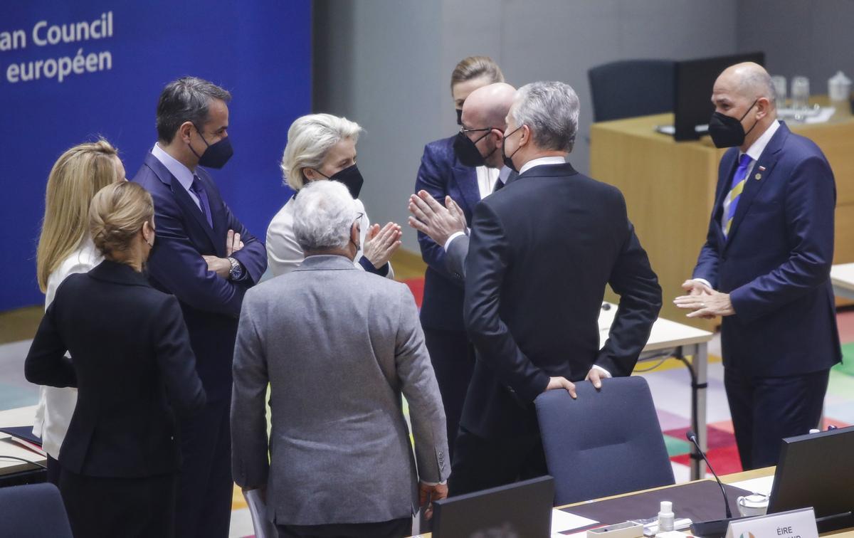 Dirigentes de la UE en la cumbre de Bruselas.