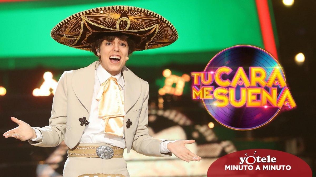 Nerea Rodríguez imitando a Pedrito Fernández en ’Tu cara me suena’. Nerea Rodríguez imitando a Pedrito Fernández en ’Tu cara me suena’.