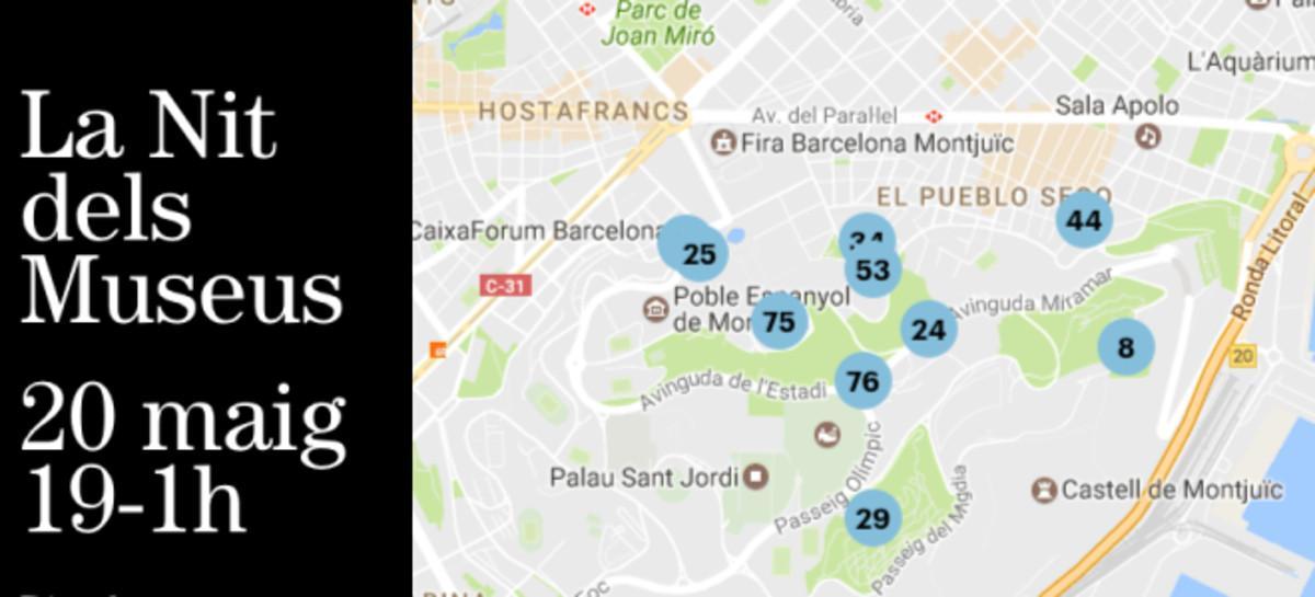 El mapa de la Nit dels Museus 2017 en Barcelona: del Palau Güell a Cosmocaixa