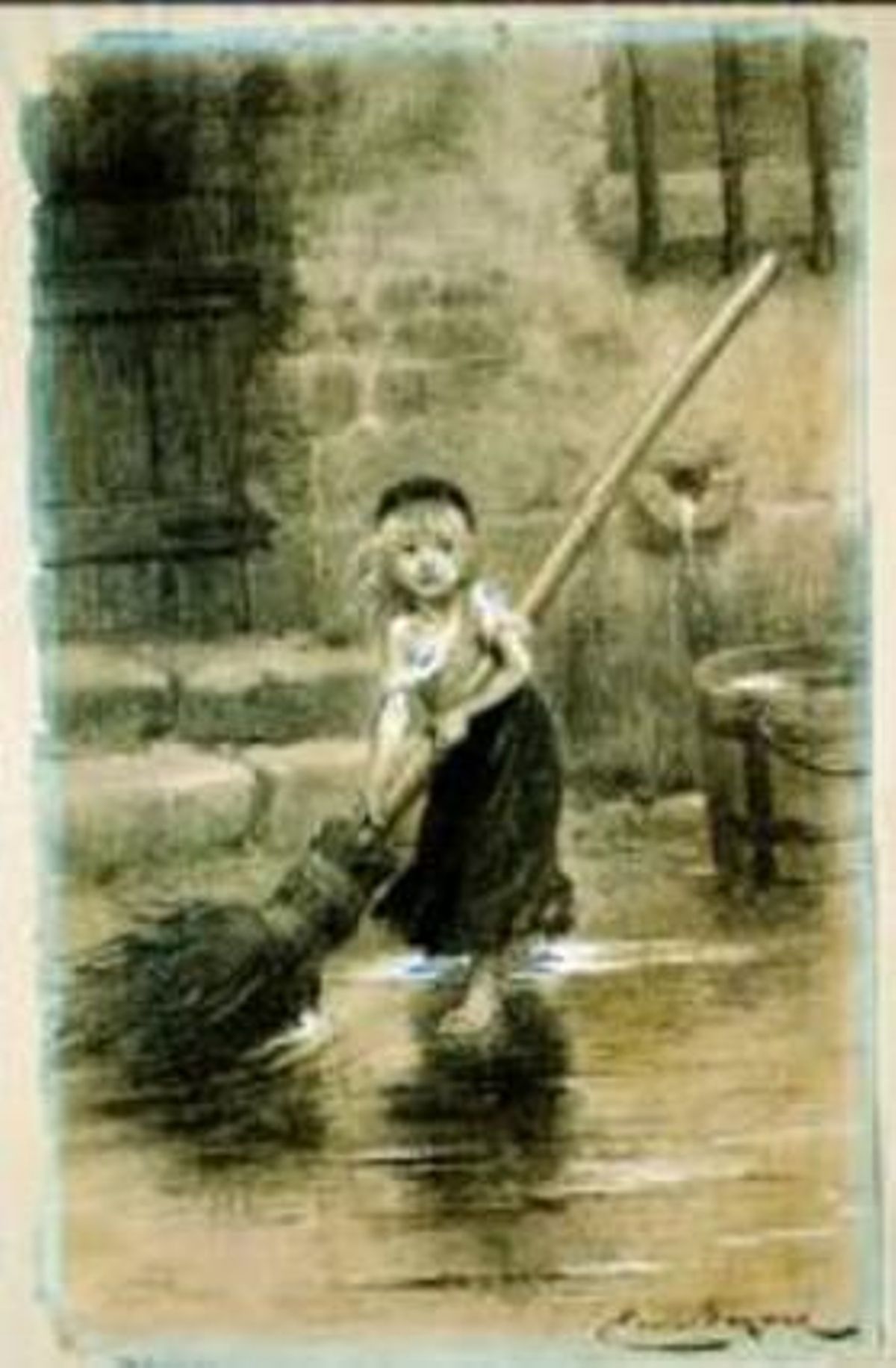 Cosette, protagonista de la obra, dibujada por Emile Bayard en 1862. Cosette, protagonista de la obra, dibujada por Emile Bayard en 1862.