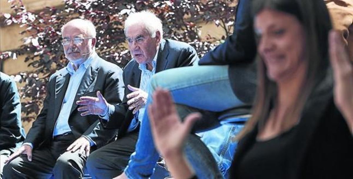 Josep Maria Terricabras y Ernest Maragall, ayer durante el acto de presentación de la candidatura de ERC. Josep Maria Terricabras y Ernest Maragall, ayer durante el acto de presentación de la candidatura de ERC.