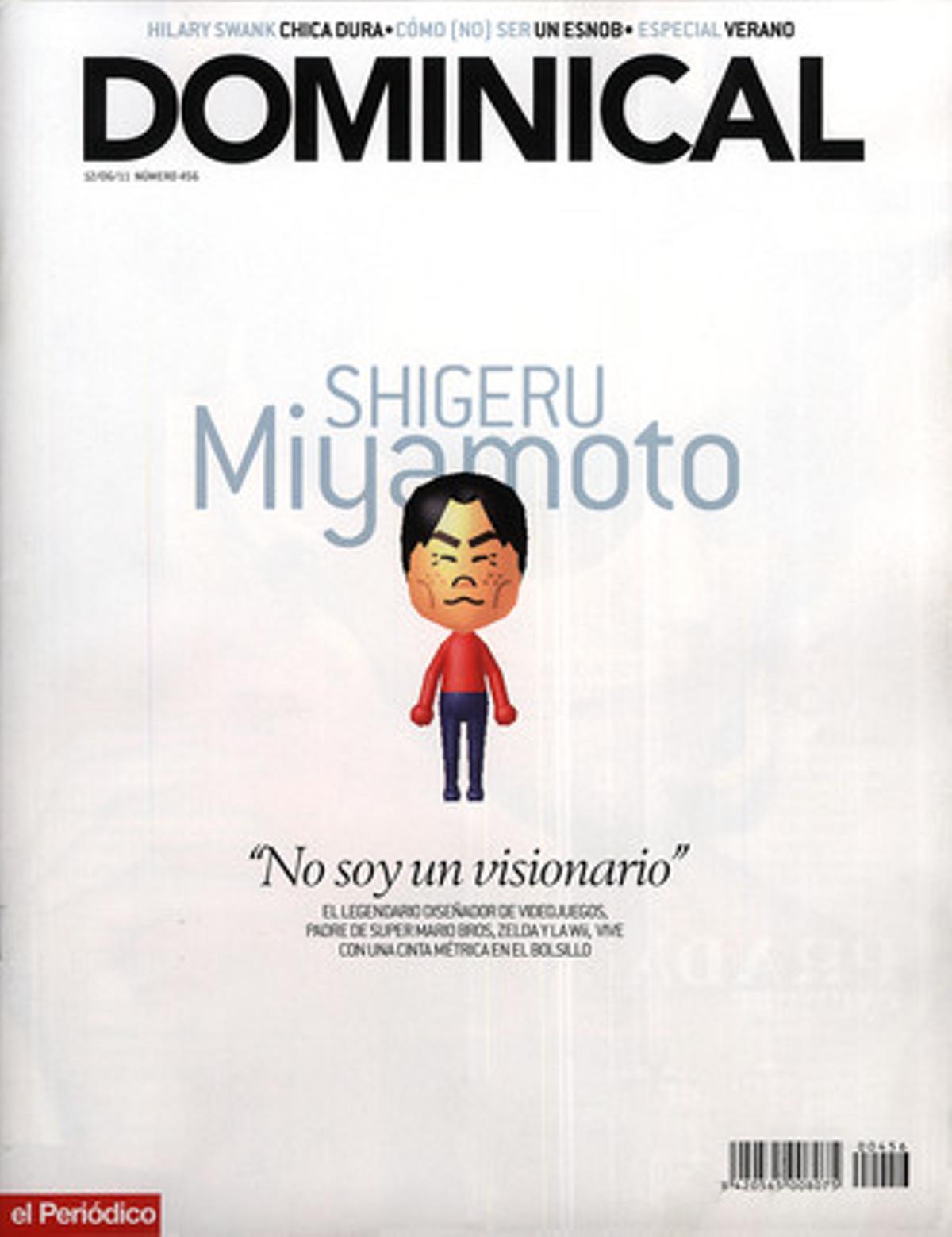 El Mii de Miyamoto en la portada de EL DOMINICAL El Mii de Miyamoto en la portada de EL DOMINICAL