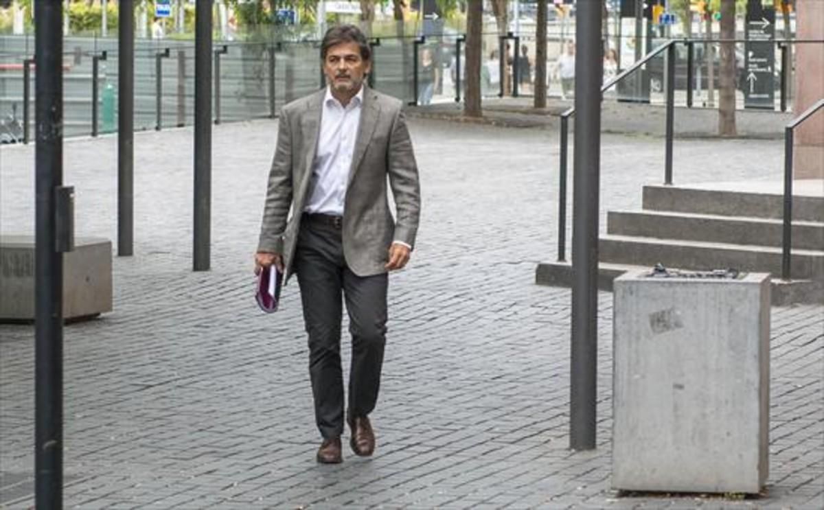 Oriol Pujol, en la Ciutat de la Justícia. Oriol Pujol, en la Ciutat de la Justícia.