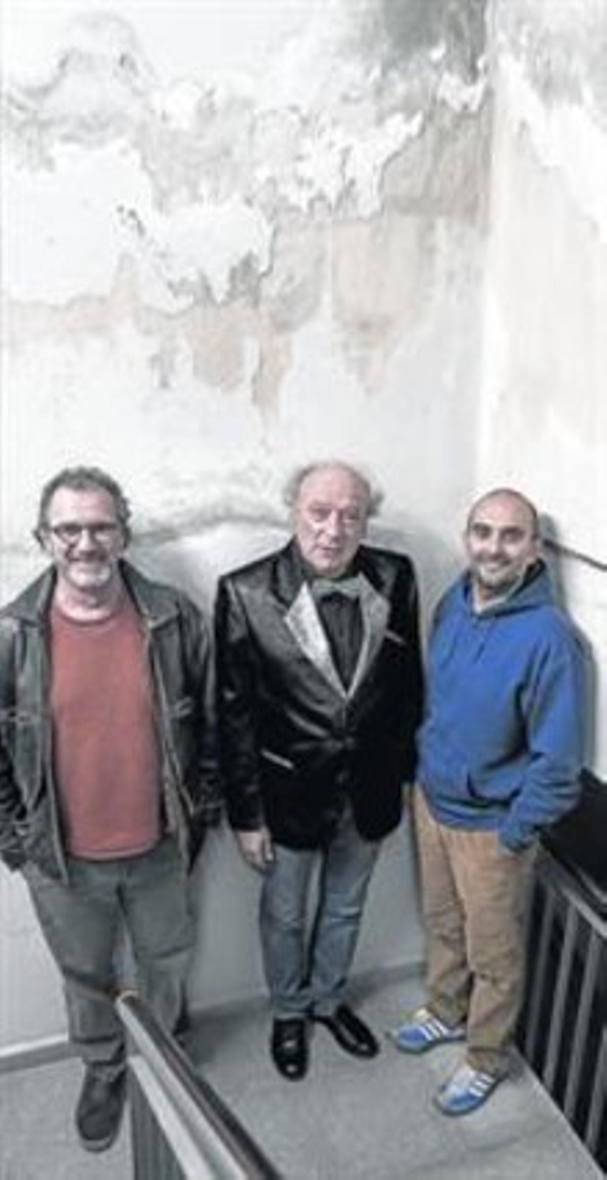Quimi Portet, Jaume Sisa y Joan Miquel Oliver, fotografiados en Vilafranca del Penedès. Quimi Portet, Jaume Sisa y Joan Miquel Oliver, fotografiados en Vilafranca del Penedès.