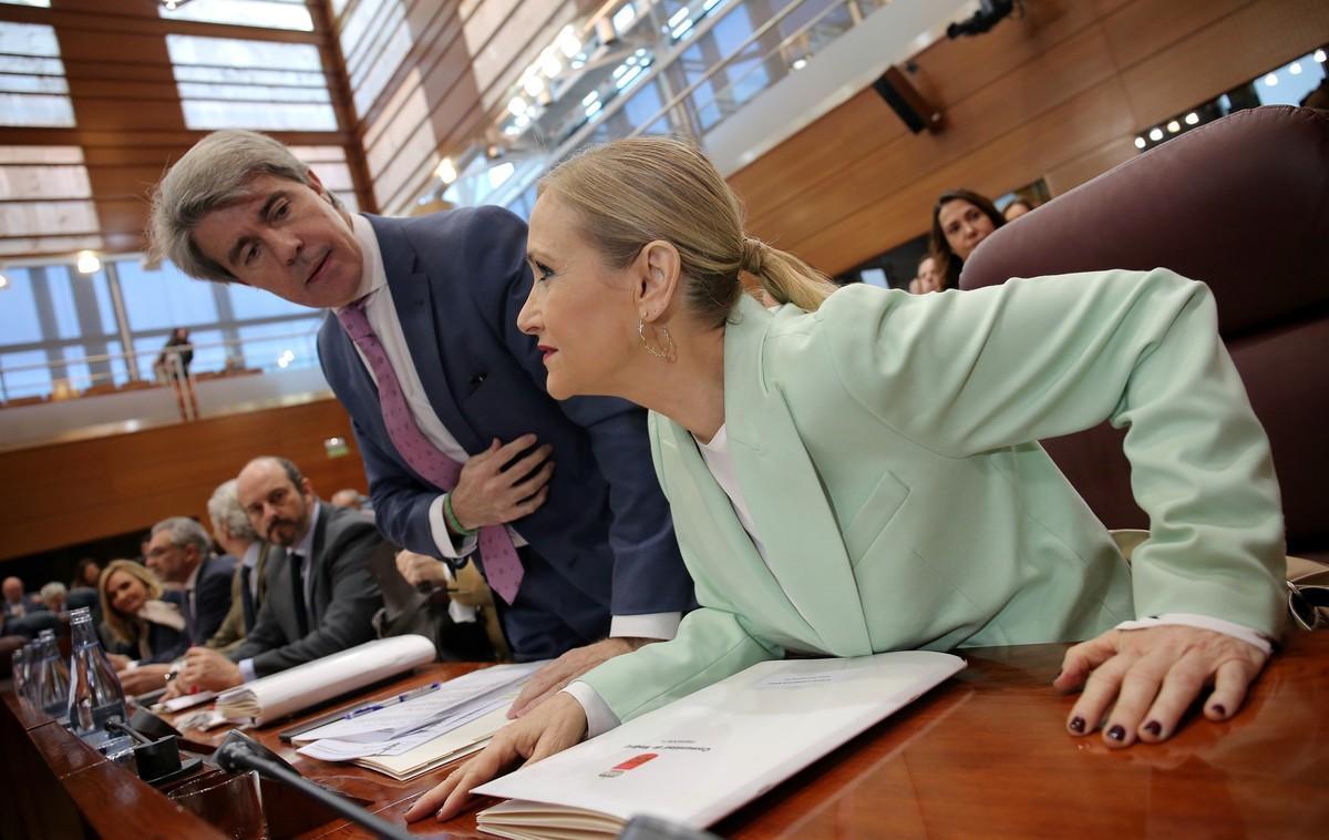 Cristina Cifuentes, en la Asamblea. Cristina Cifuentes, en la Asamblea.