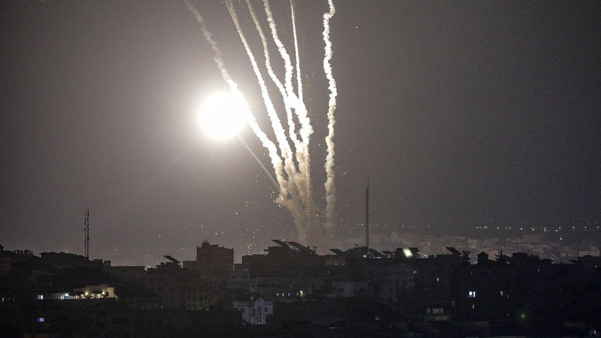 Ataques aéreos israelíes en Gaza.