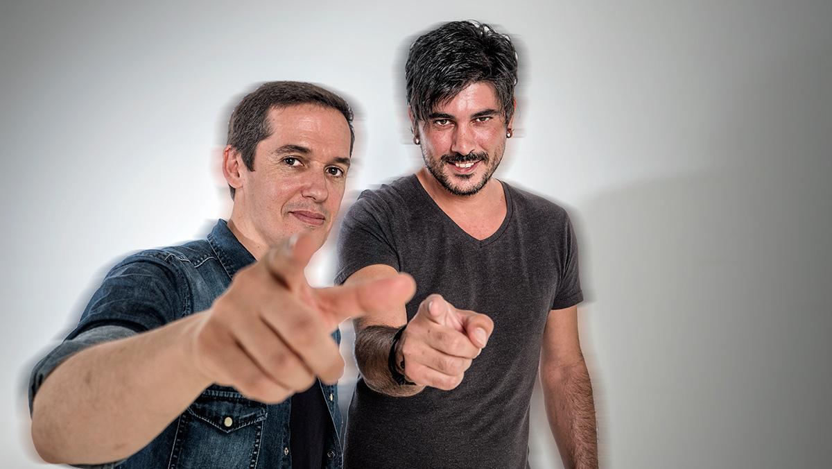 Jorge Ruiz y Luis Gómez, el cantante y el guitarrista de Maldita Nerea, interpretan ’Bailarina’.