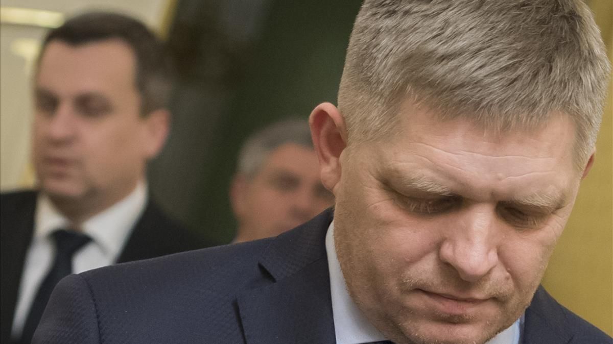 Robert Fico, este miércoles, 14 de marzo del 2018. Robert Fico, este miércoles, 14 de marzo del 2018.