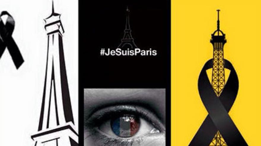 Atentados en París: La bandera y los símbolos franceses tiñen Twitter