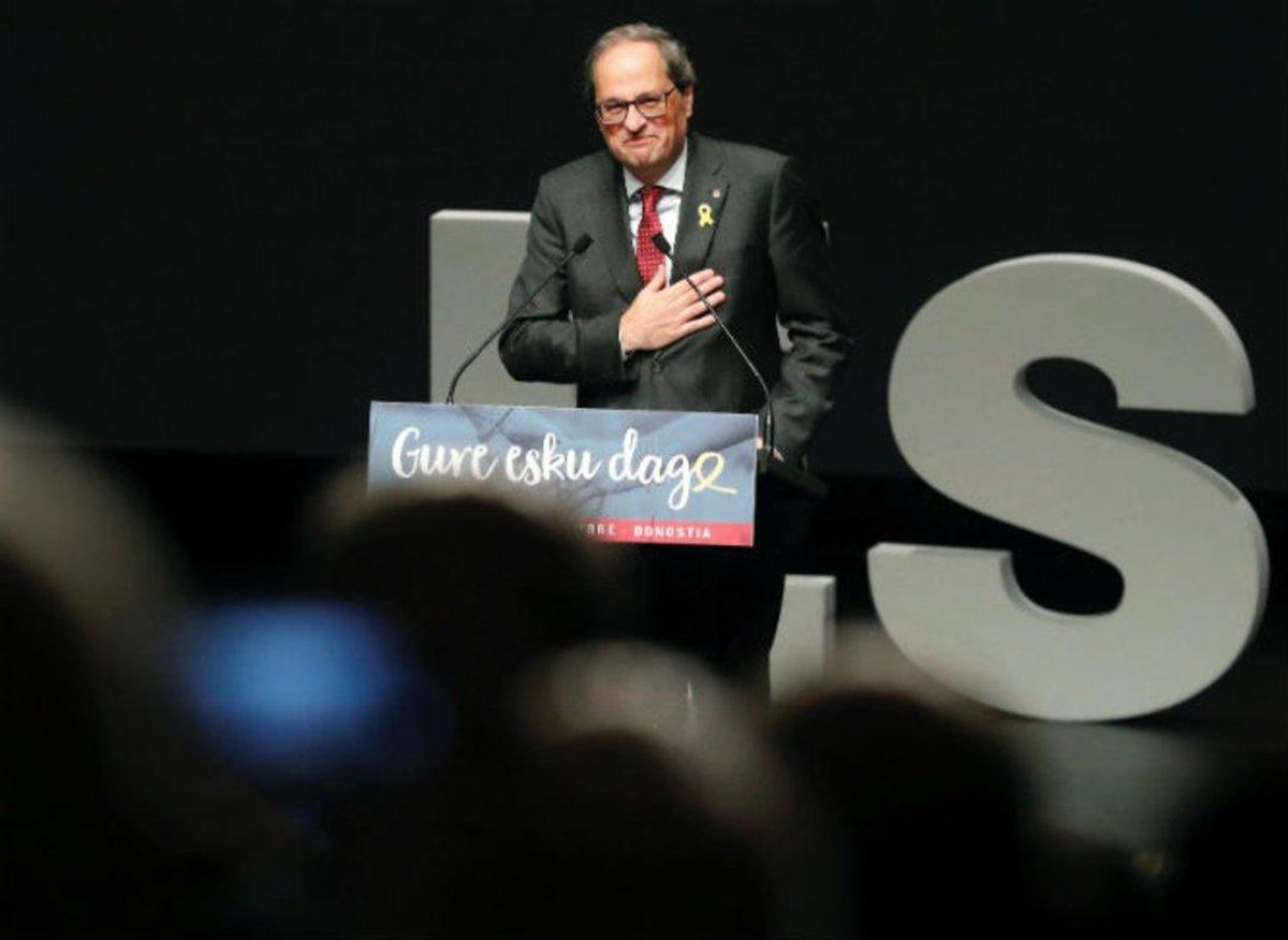 Quim Torra, en San Sebastián. Quim Torra, en San Sebastián.