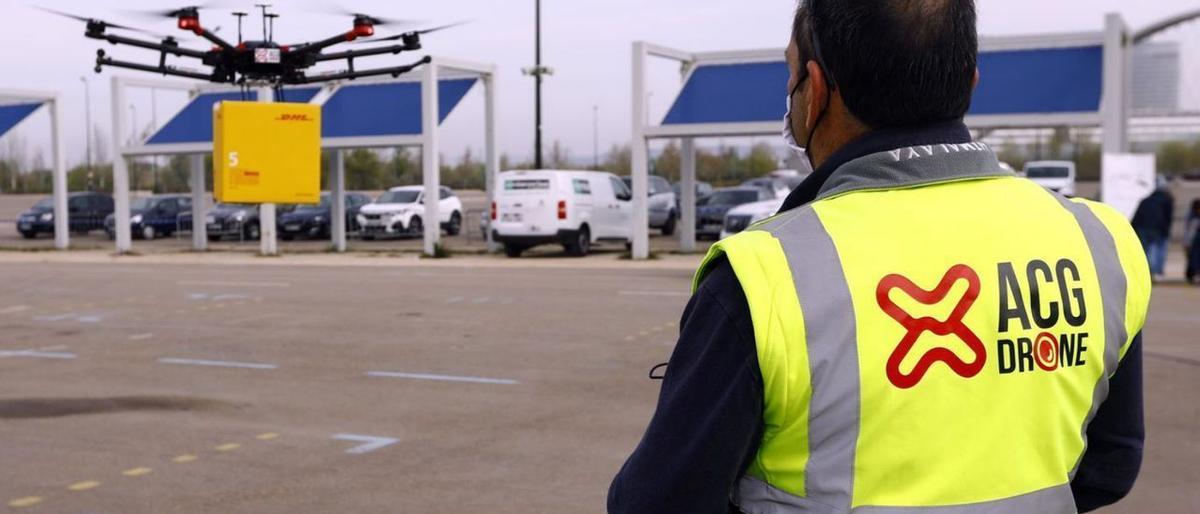 Los drones que te llevarán la hamburguesa a casa se prueban en Zaragoza