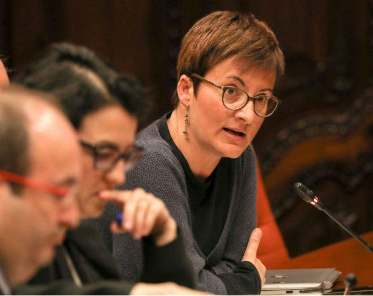 Marta Ribas, en el Parlament. Marta Ribas, en el Parlament.