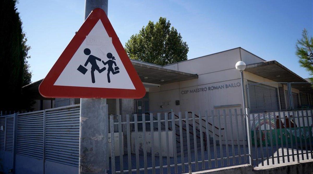 Un colegio de Madrid, cuyas aulas comenzarán a llenarse de alumnos a partir del 4 de septiembre.