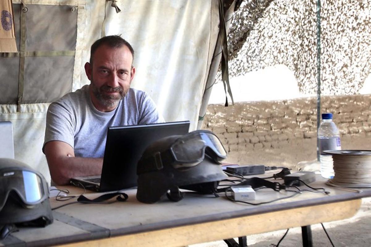 Imagen de Marc Marginedas en la base canadiense de Patricia en Nakhonay en Afganistan en octubre del 2010.