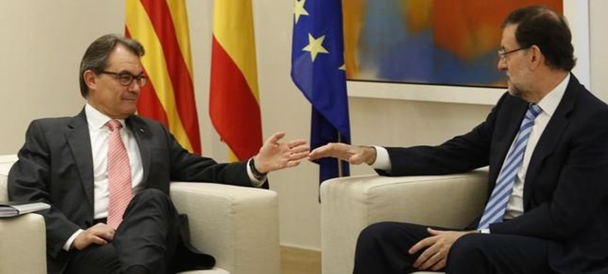 Artur Mas y Mariano Rajoy, en la reunión que mantuvieron en la Moncloa el 27 de julio del 2014. Artur Mas y Mariano Rajoy, en la reunión que mantuvieron en la Moncloa el 27 de julio del 2014.