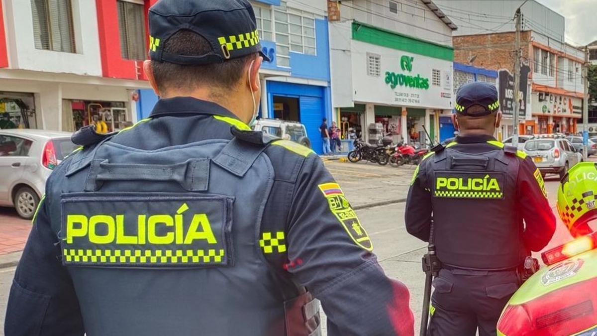 Policías colombianos.