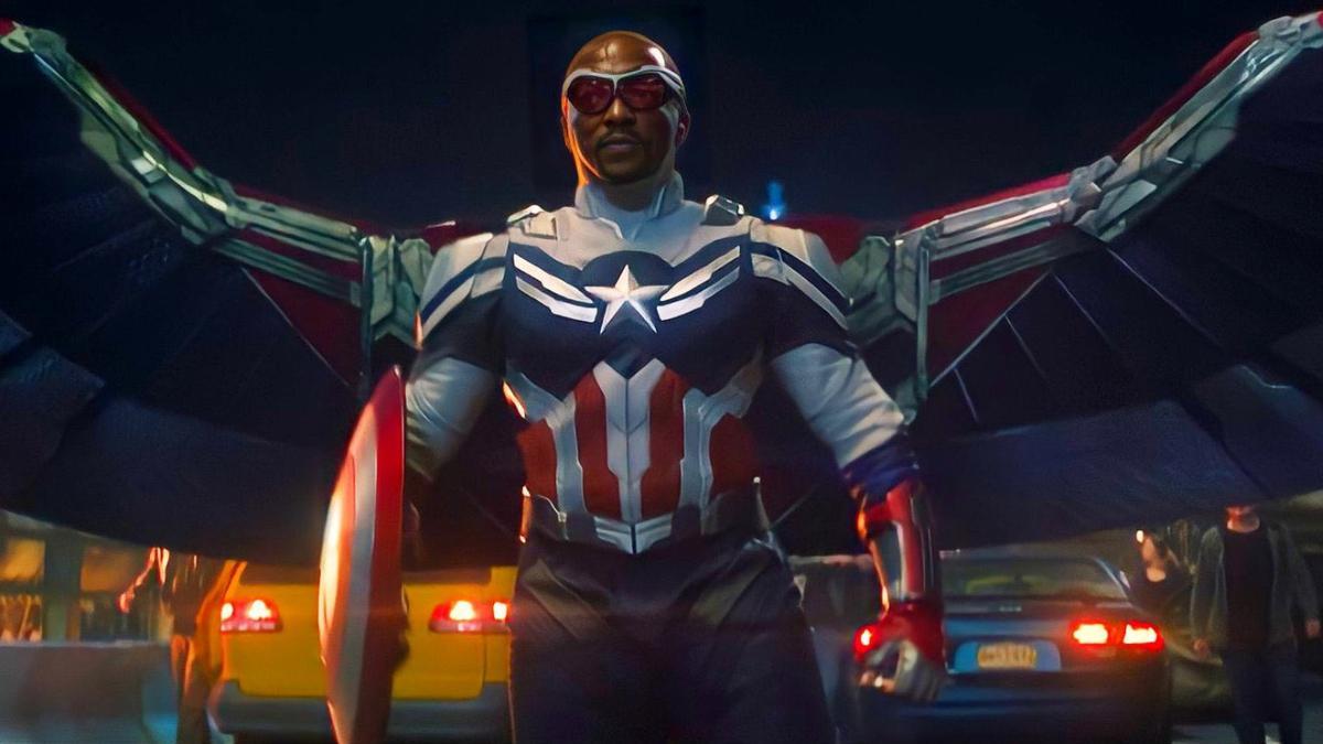 Anthony Mackie como nuevo Capitán América. 