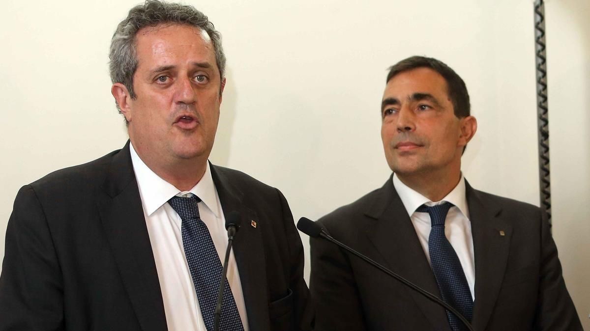 El conseller de Interior, Joaquim Forn, y el director de los Mossos,Pere Soler. El conseller de Interior, Joaquim Forn, y el director de los Mossos,Pere Soler.