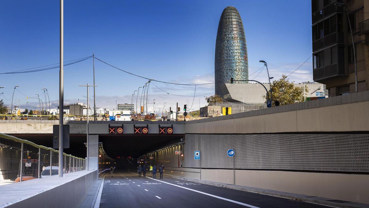 Recta final para estrenar el sábado el túnel de Glòries en Barcelona