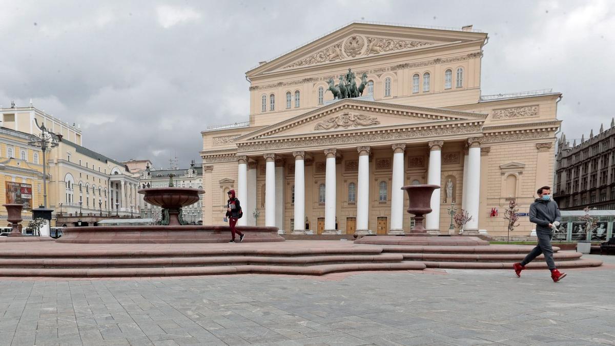 Edificio del Teatro Bolshói, en Moscú.