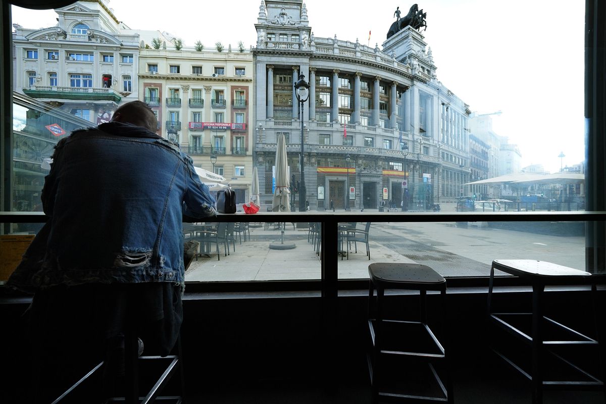 En la imagen un café en el centro de Madrid. En la imagen un café en el centro de Madrid.