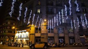 La inflació encareix els llums de Nadal als carrers de Barcelona