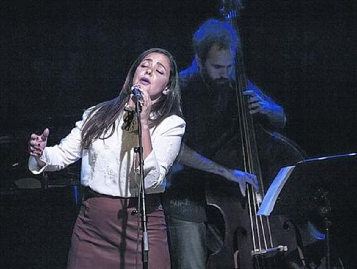 Rocío Faks, durante su actuación del pasado viernes. Rocío Faks, durante su actuación del pasado viernes.