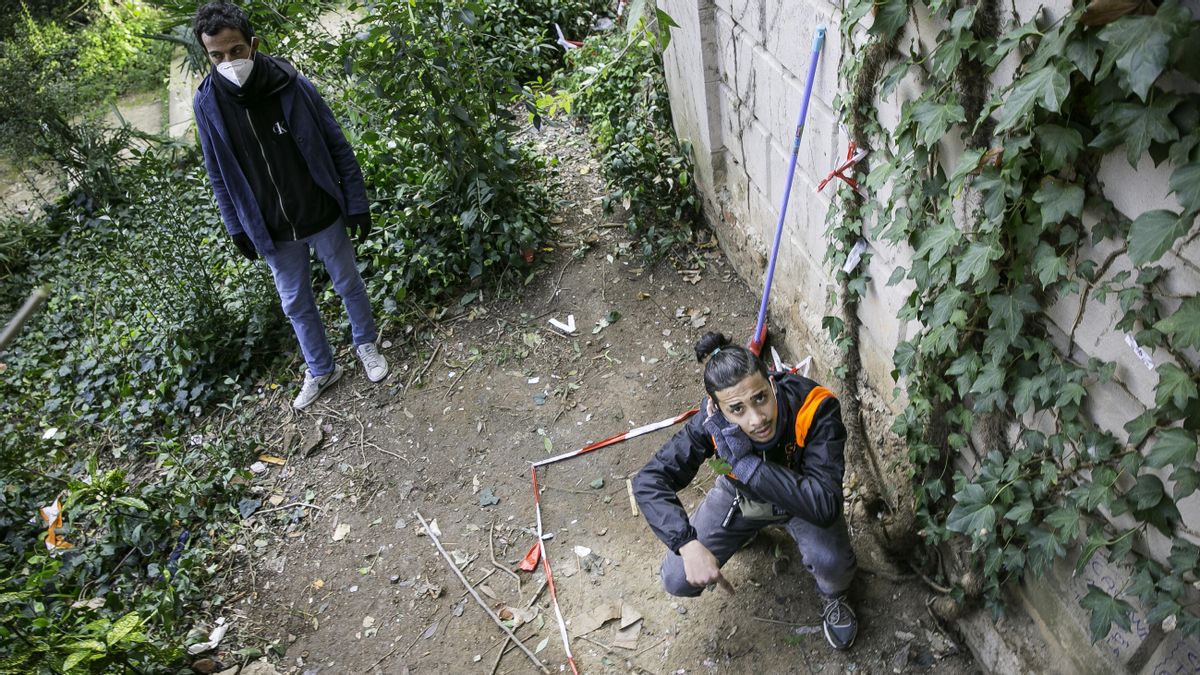 El rincón de la Ciutadella donde murió Amine, uno de los sintecho fallecidos la semana pasada. El rincón de la Ciutadella donde murió Amine, uno de los sintecho fallecidos la semana pasada.