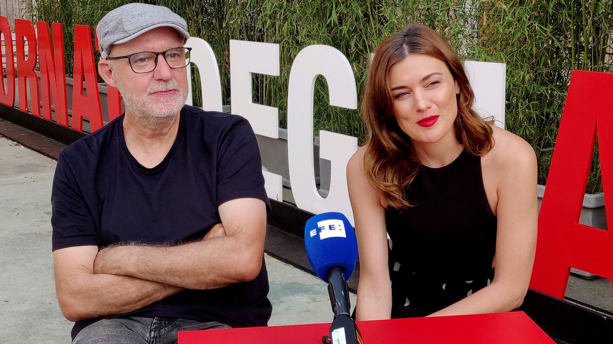 Juanjo Giménez y Marta Nieto, director y protagonista de ’Tres’, en Venecia. Juanjo Giménez y Marta Nieto, director y protagonista de ’Tres’, en Venecia.