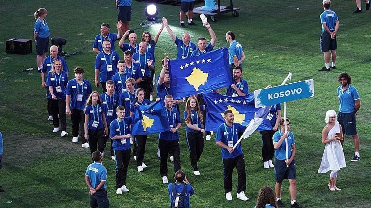 Deportistas de Kosovo en la inauguración de los Juegos Mediterráneos Tarragona 2018. Deportistas de Kosovo en la inauguración de los Juegos Mediterráneos Tarragona 2018.