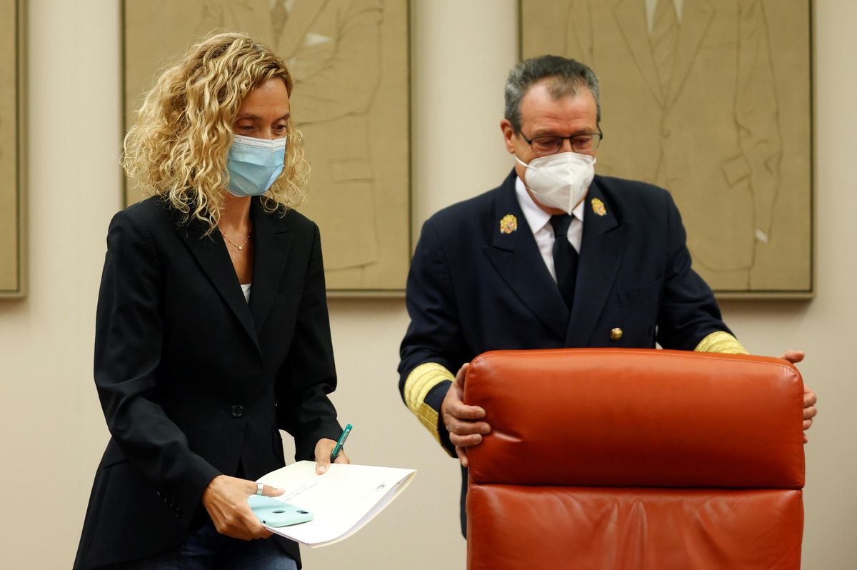 La presidenta del Congreso, Meritxell Batet, a su llegada a la Diputación Permanente La presidenta del Congreso, Meritxell Batet, a su llegada a la Diputación Permanente