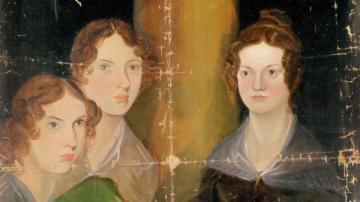 Las hermanas Brontë, pintadas por su hermano Branwell, en 1834. 