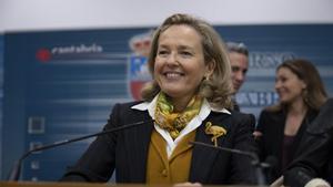 La vicepresidenta económica, Nadia Calviño. 