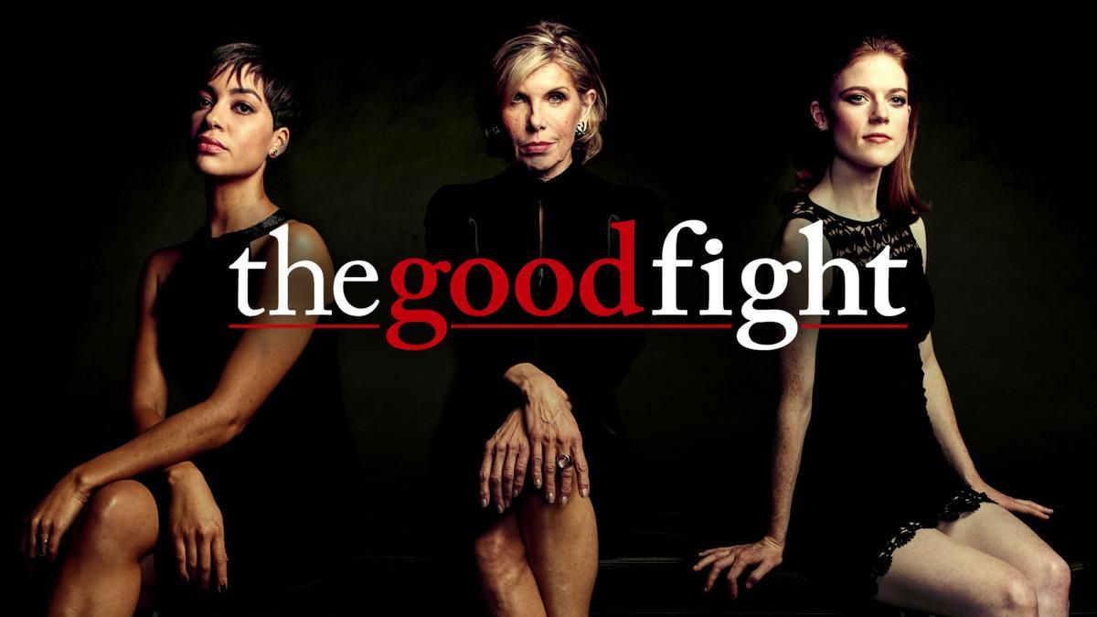Imagen promocional de ’The Good Fight’, serie de la CBS protagonizada por Christine Baranski (en el centro), Cush Jumbo (izquierda) y Rose Leslie. Imagen promocional de ’The Good Fight’, serie de la CBS protagonizada por Christine Baranski (en el centro), Cush Jumbo (izquierda) y Rose Leslie.