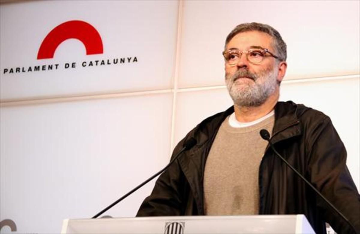 El diputado de la CUP Carles Riera. El diputado de la CUP Carles Riera.